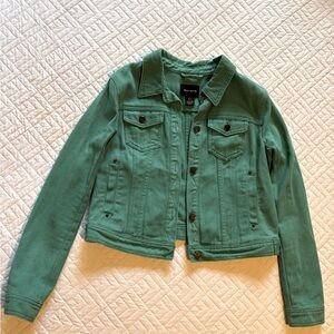 DKNY Vintage Teal Denim Jacket